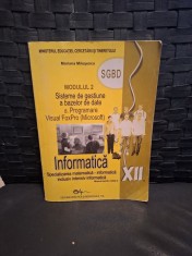 Modulul 2. Sisteme de gestiune a bazelor de date. Informatica clasa 12 - Mariana Miloșescu