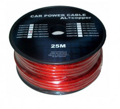 Cablu alimentare amplificator, 4GA, 10mm, rosu - 402249 foto