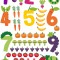 Sticker educativ, Numere si Grupe de Legume, 60x90 cm