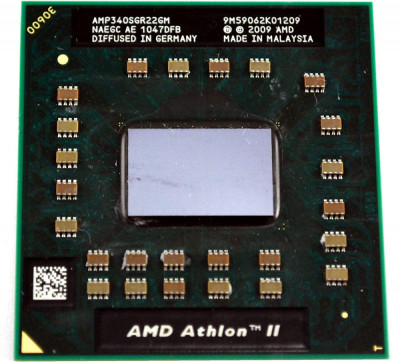 AMD AMP340SGR22GM Athlon II Dual-Core 2.2GHz Laptop CPU Processor Socket S1 foto