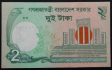 BANCNOTA EXOTICA 2 TAKA - BANGLADESH, anul 2018 * cod 123 = UNC