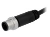 Conector M12 cu cablu, 3 pini, IP68