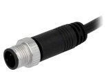Conector M12 cu cablu, 3 pini, IP68