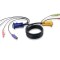 Cablu PS/2 KVM 3 in 1 cu SPHD si Audio 1.8m, ATEN 2L-5302P