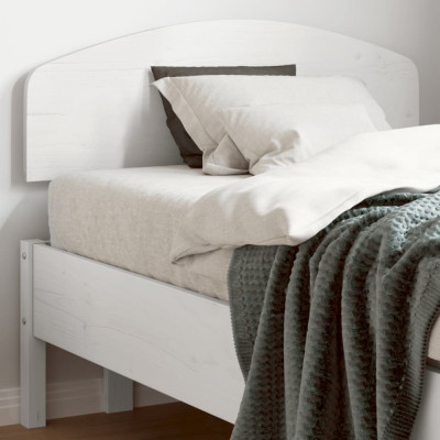 Tablie de pat, alb, 90 cm, lemn masiv de pin GartenMobel Dekor foto