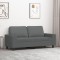 vidaXL Canapea cu 2 locuri, gri &icirc;nchis, 140 cm, material textil 359392