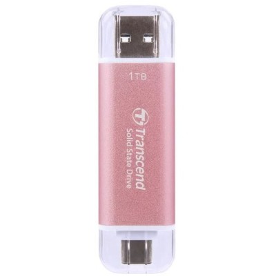 SSD Transcend ESD310 1TB External SSD USB 3.0 Type C/A Pink foto