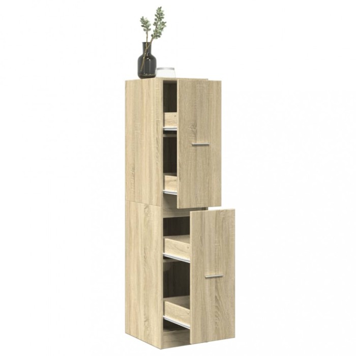 Gossi dulap de farmacie, stejar sonoma, 30x41x144,5 cm lemn prelucrat
