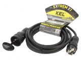 Prelungitor alimentare negru 5m 16A, KEL