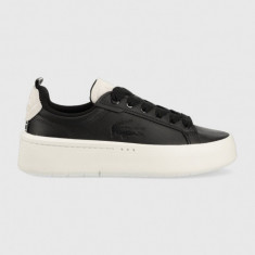 Lacoste sneakers din piele Carnaby culoarea negru, 45SFA0040