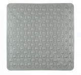 Covoras de baie antiderapant,Gri, PVC, 55x55cm, Oem