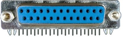 Conector DB25, mama, lipire pe PCB - 124036 foto