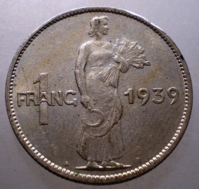 2.132 LUXEMBURG LUXEMBOURG 1 FRANC 1939 foto