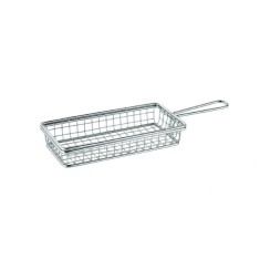 Cos inox, dreptunghiular pentru sandwich/hamburger
