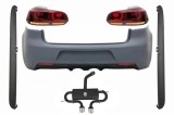 Pachet exterior VW Golf 6 R20 cu bara spate, praguri, evacuare si stopuri LED