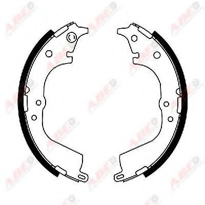 Set saboti frana TOYOTA HILUX II pick-up (LN8, RN5, LN6, YN6, YN5, LN5, RN6) (1983 - 2005) ABE C02072ABE foto