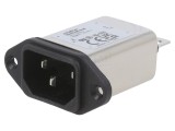 Conector alimentare AC C14 soclu tată 6A 250VAC