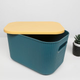 Organizator de birou, ORG, 25x17x15 cm, Plastic, Verde galben, Hebron