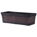 Cumpara ieftin Jardiniera Woodeff, teak, 46x14x17 cm, Strend Pro