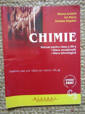 MANUAL CLASA XII CHIMIE MARIUS ANDRUH foto