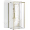 Cabina de dus de perete REA Rapid Slide Brush Gold
