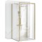 Cabina de dus de perete REA Rapid Slide Brush Gold