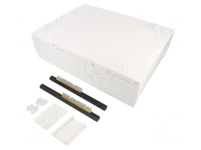 Carcasă pentru aparatură modulară albă 24 module