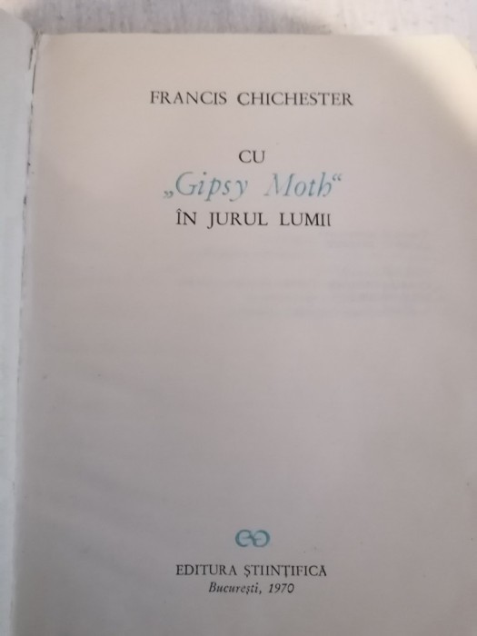 FRANCIS CHICHESTER - CU GIPSY MOTH IN JURUL LUMII