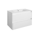 Mobilier de baie Porto 80 inferior cu lavoar alb
