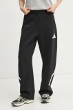 adidas pantaloni de trening Z.N.E. culoarea negru, cu imprimeu, JJ4746