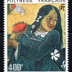 POLINEZIA FRANCEZA 1984, Arta, Pictura, Paul Gauguin, serie neuzata, MNH