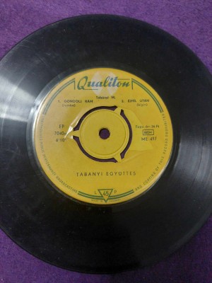 Disc vinil/vinyl vechi QUALITON TABANYI EGYUTTES Rumba Bigin Swing Fox-Yom ans foto