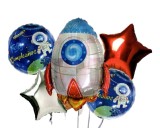 Cumpara ieftin Buchet 5 baloane folie tematica spatiu pentru aniversari, Kidmania