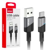 Cablu USB-A la USB-C 3A 2m AMiO FullLINK pentru incarcare si date