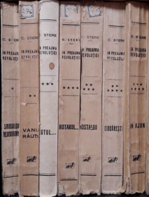 Constantin Stere-In preajma revolutiei-7 volume-prima editie foto