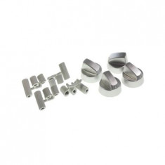 SET BUTON UNIVERSAL CUPTOR, ARGINTIU / GRI foto