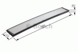 Filtru polen / aer habitaclu BMW Seria 3 Cabriolet (E93) (2006 - 2013) BOSCH 1 987 432 424