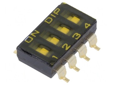 Comutator DIP-SWITCH 2 Pozitii SMD 24VDC foto