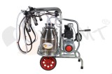 EMT. Aparat de muls vaci 2 posturi cu 2 bidoane din inox 30 litrii EMT 2+2S30