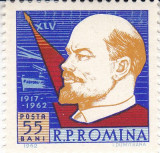 ROMANIA 1962 LP 550 A 45-A ANIVERSARE A REVOLUTIEI DIN OCTOMBRIE SERIE MNH, Nestampilat