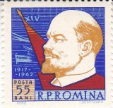 ROMANIA 1962 LP 550 A 45-A ANIVERSARE A REVOLUTIEI DIN OCTOMBRIE SERIE MNH