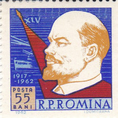ROMANIA 1962 LP 550 A 45-A ANIVERSARE A REVOLUTIEI DIN OCTOMBRIE SERIE MNH