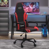 Cumpara ieftin Scaun de gaming de masaj, negru și roșu, piele ecologică