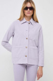 MAX&amp;Co. geaca din velur culoarea violet, de tranzitie, oversize