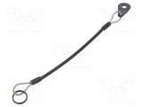 Cablu de asigurare ELESA GANTER 150mm PVC oțel inoxidabil