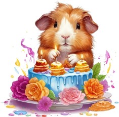 Sticker decorativ Hamster, Portocaliu, 61 cm, 7918ST-7 foto