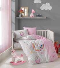 Lenjerie pentru pătuț de copii Clasy Pony foto
