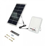 Lampa Solara LED 200W cu Panou Solar 70W, Baterie 30Ah, Breckner Germany, Proiector Exterior cu Telecomanda