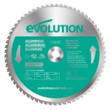 Panza circular pentru taiat aluminiu, pentru fierastraie circulare Evolution 185mm, &Oslash;185 x 20 mm, 60 de dinti TCT