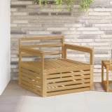 Canapea de exterior vidaXL Lemn Masiv Acacia Alb Design Modern Modulabil Rezistent